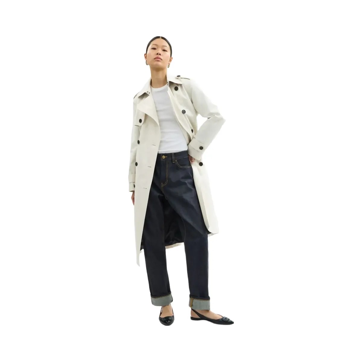 Coach Long Trench Ecru - HypeFly India View 2