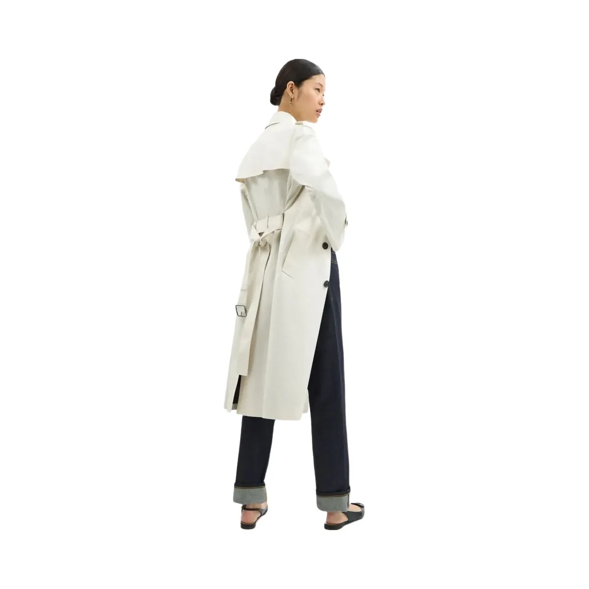 Coach Long Trench Ecru - HypeFly India View 3