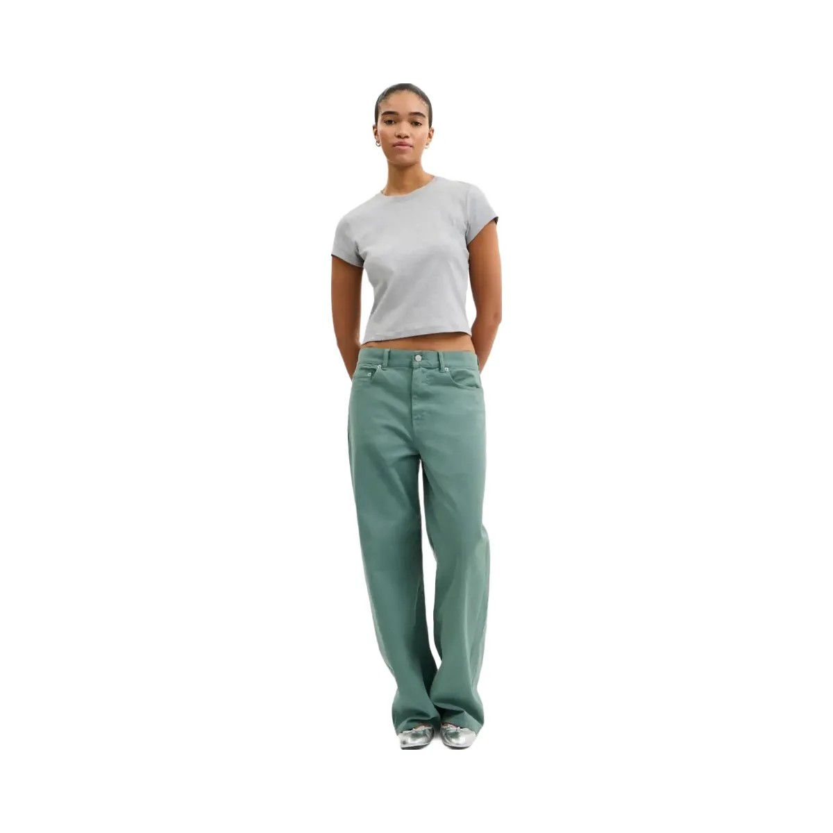 Coach Loose Fit Jeans Green - HypeFly India View 2