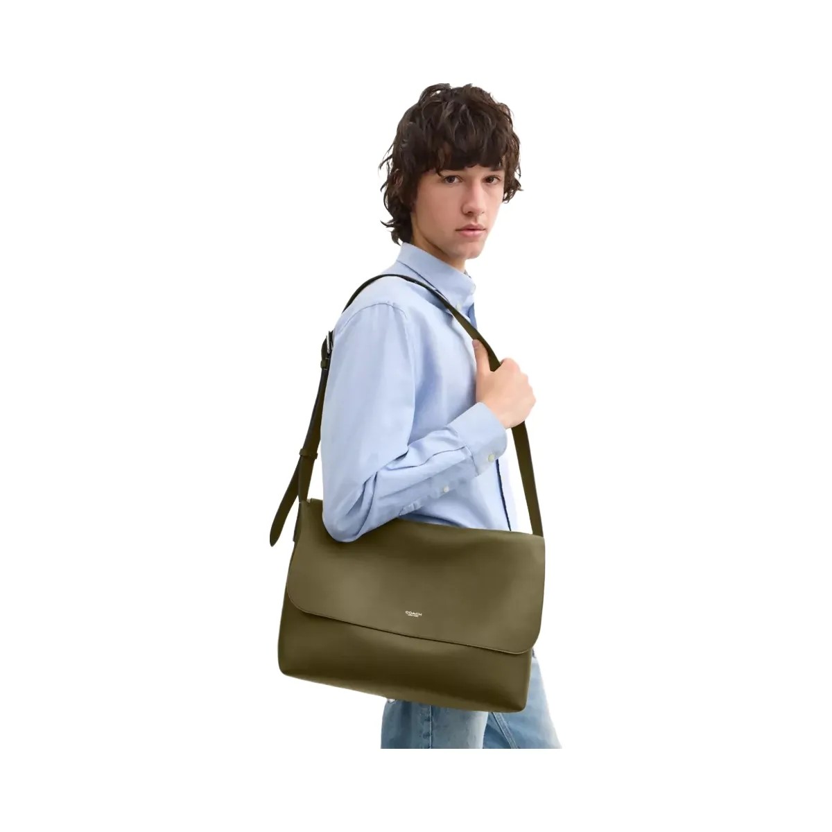 Coach Ludlow Messenger Bag in Olive - HypeFly India View 5