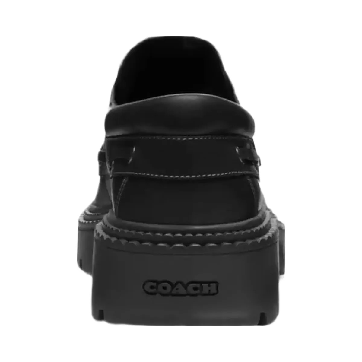 Coach Lug Sole Boat Shoe in Black - HypeFly India View 4