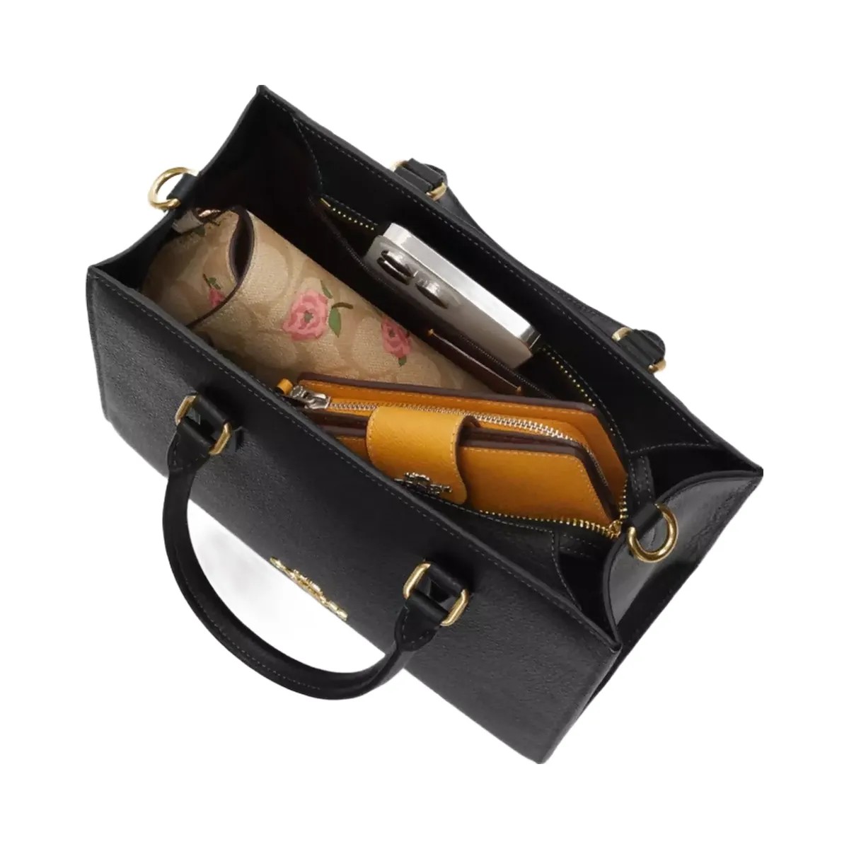 Coach Maggie Small Tote Bag in Gold Chalk - HypeFly India View 3