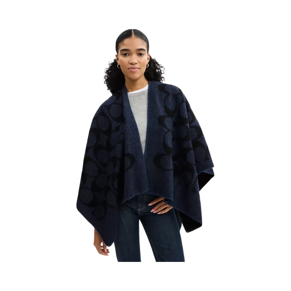 Coach Maxi Signature Cape in Black - HypeFly India View 2