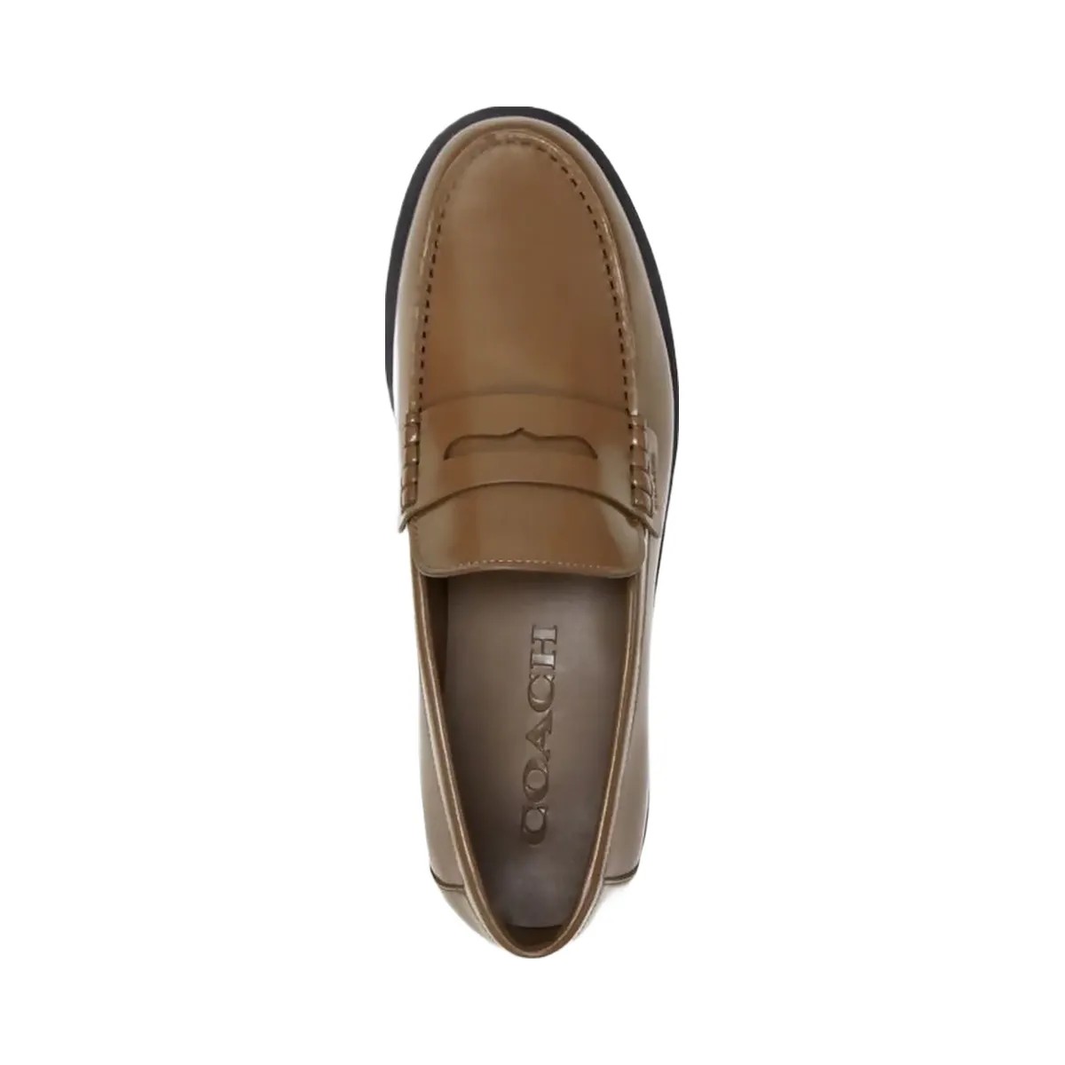 Coach Men's Reagan Penny Loafer Dark Stone - HypeFly India View 3