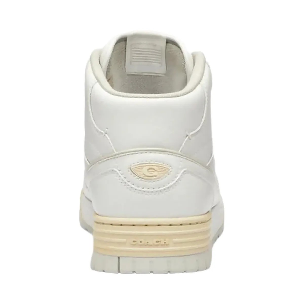 Coach Men's Soho Mid Top Sneaker Optic White - HypeFly India View 4