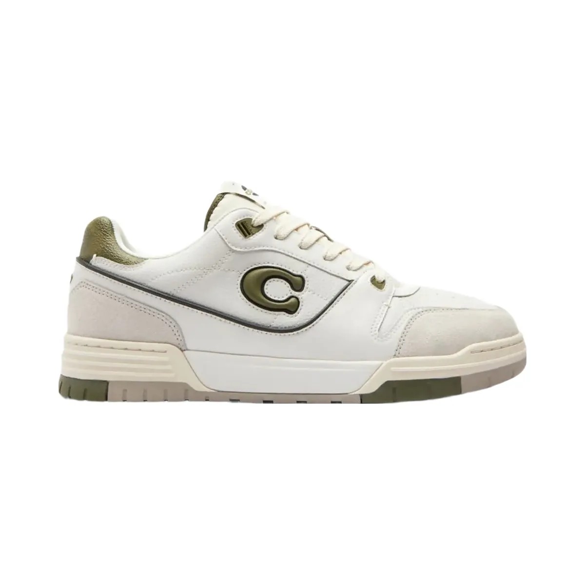 Coach Men's Soho Sneaker Olive Optic White - HypeFly India View 1