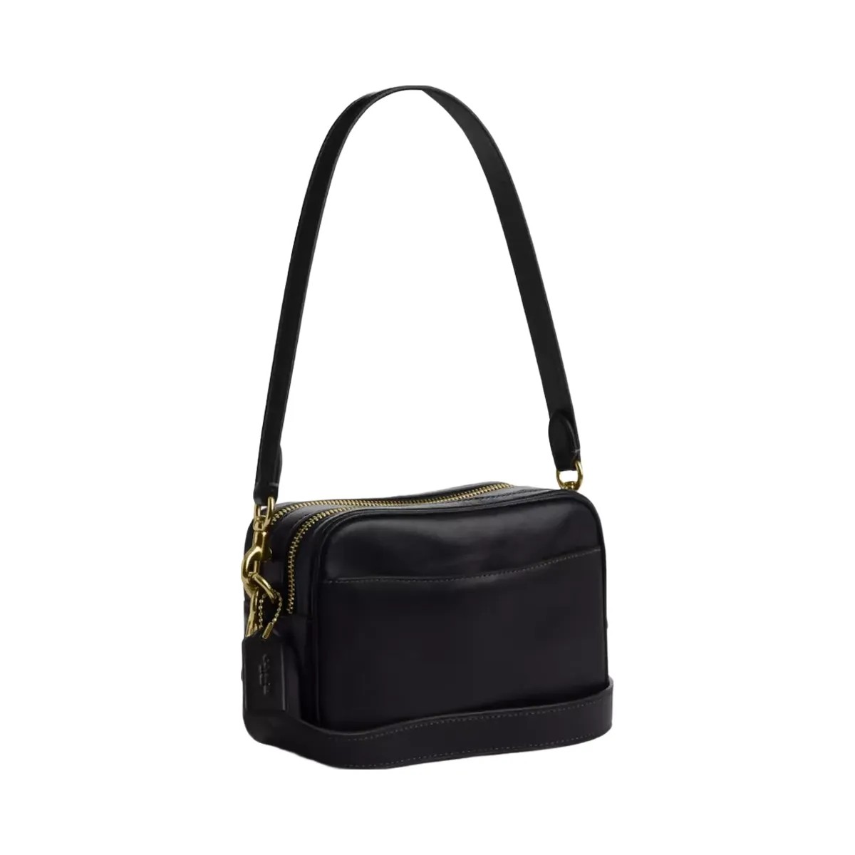 Coach Mini Carey Crossbody Bag in Gold Black - HypeFly India View 2