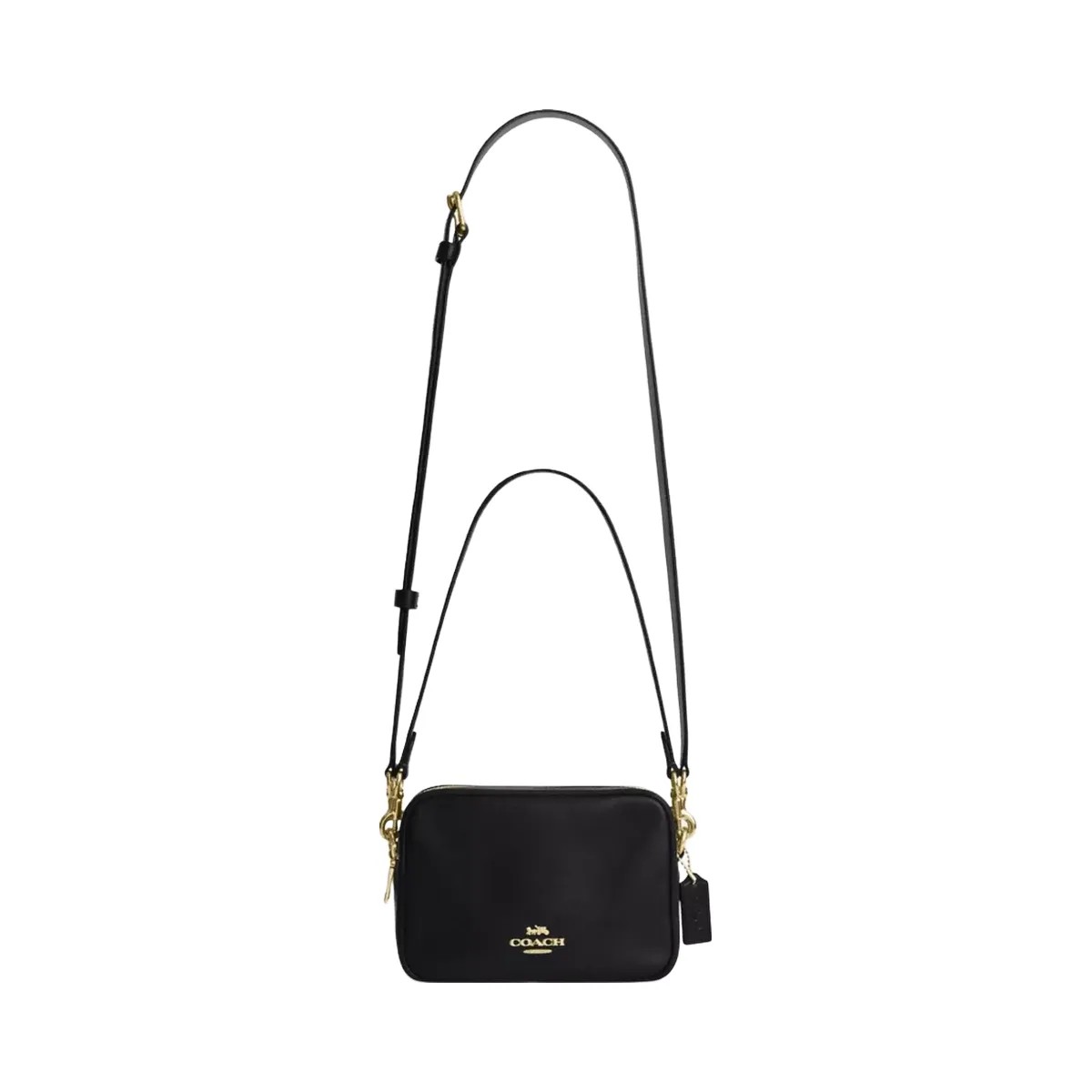 Coach Mini Carey Crossbody Bag in Gold Black - HypeFly India View 6