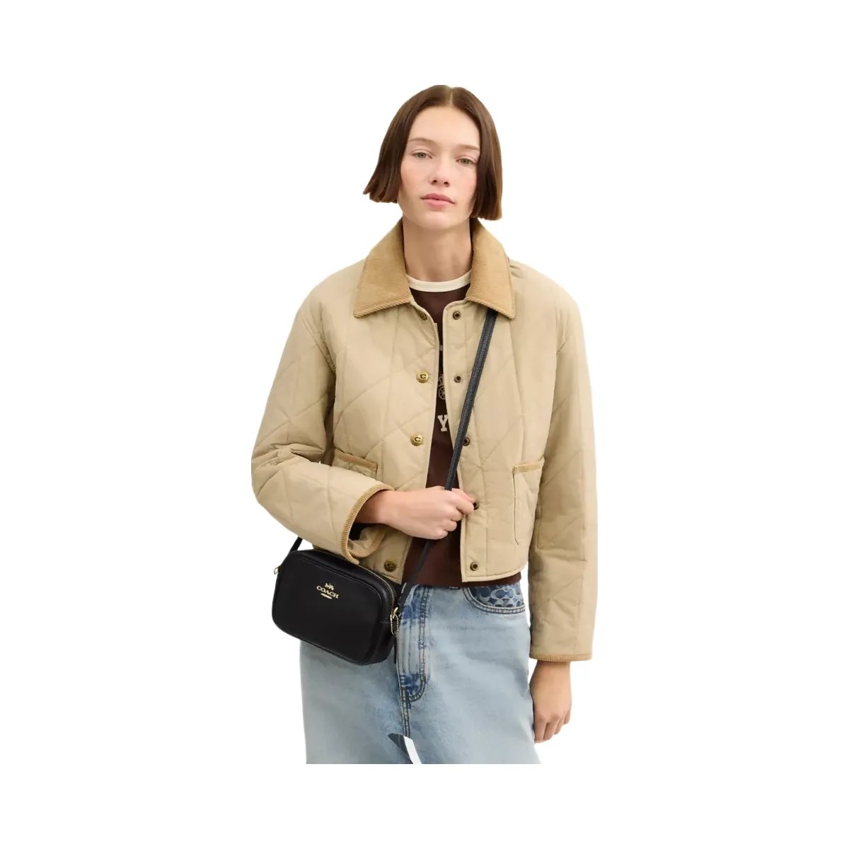 Coach Mini Jamie Camera Bag in Gold Black - HypeFly India View 5