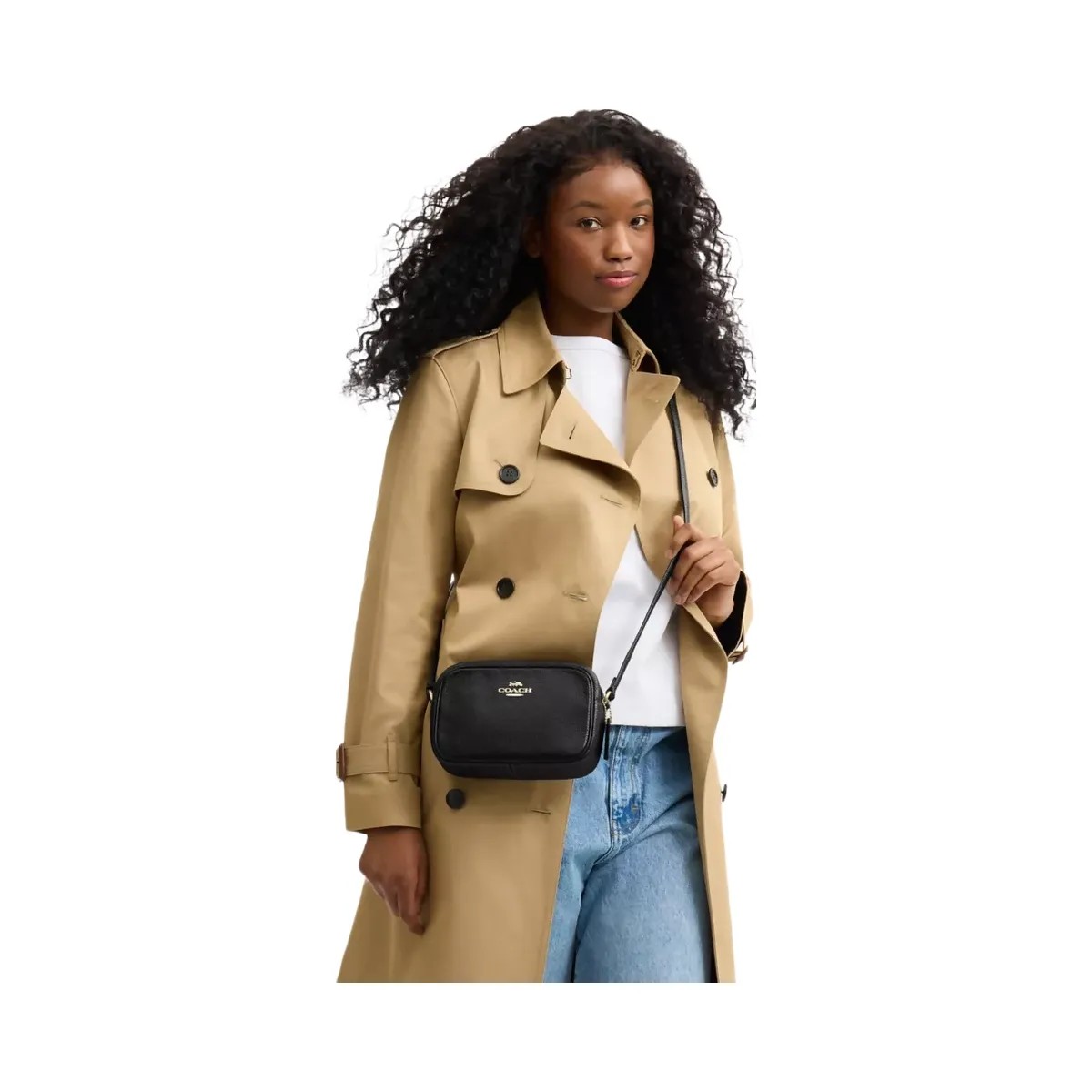 Coach Mini Jamie Camera Bag in Gold Black - HypeFly India View 6