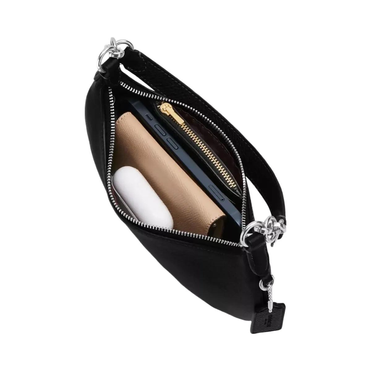 Coach Mini Payton Bag in Silver Black - HypeFly India View 3