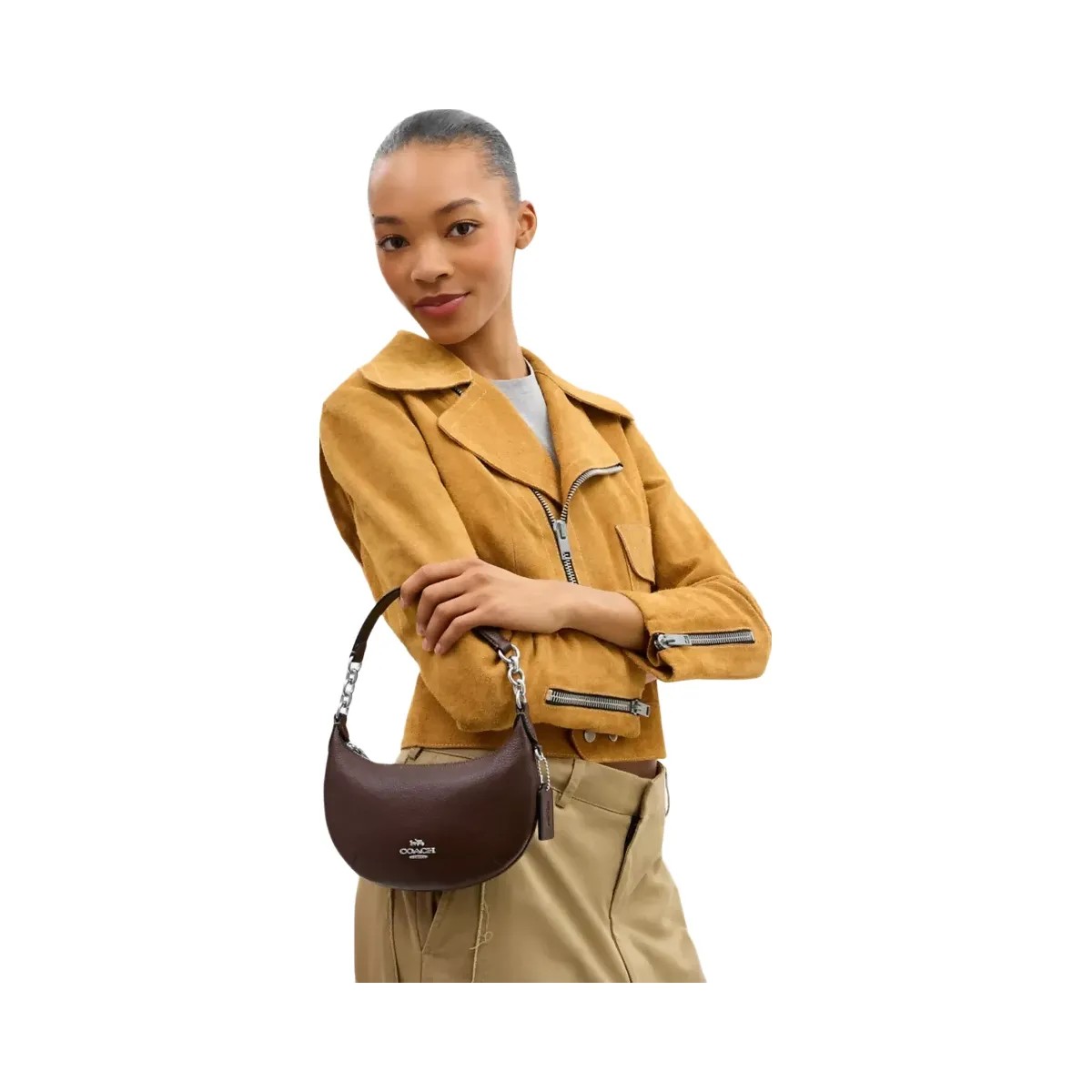 Coach Mini Payton Bag in Silver Maple - HypeFly India View 6