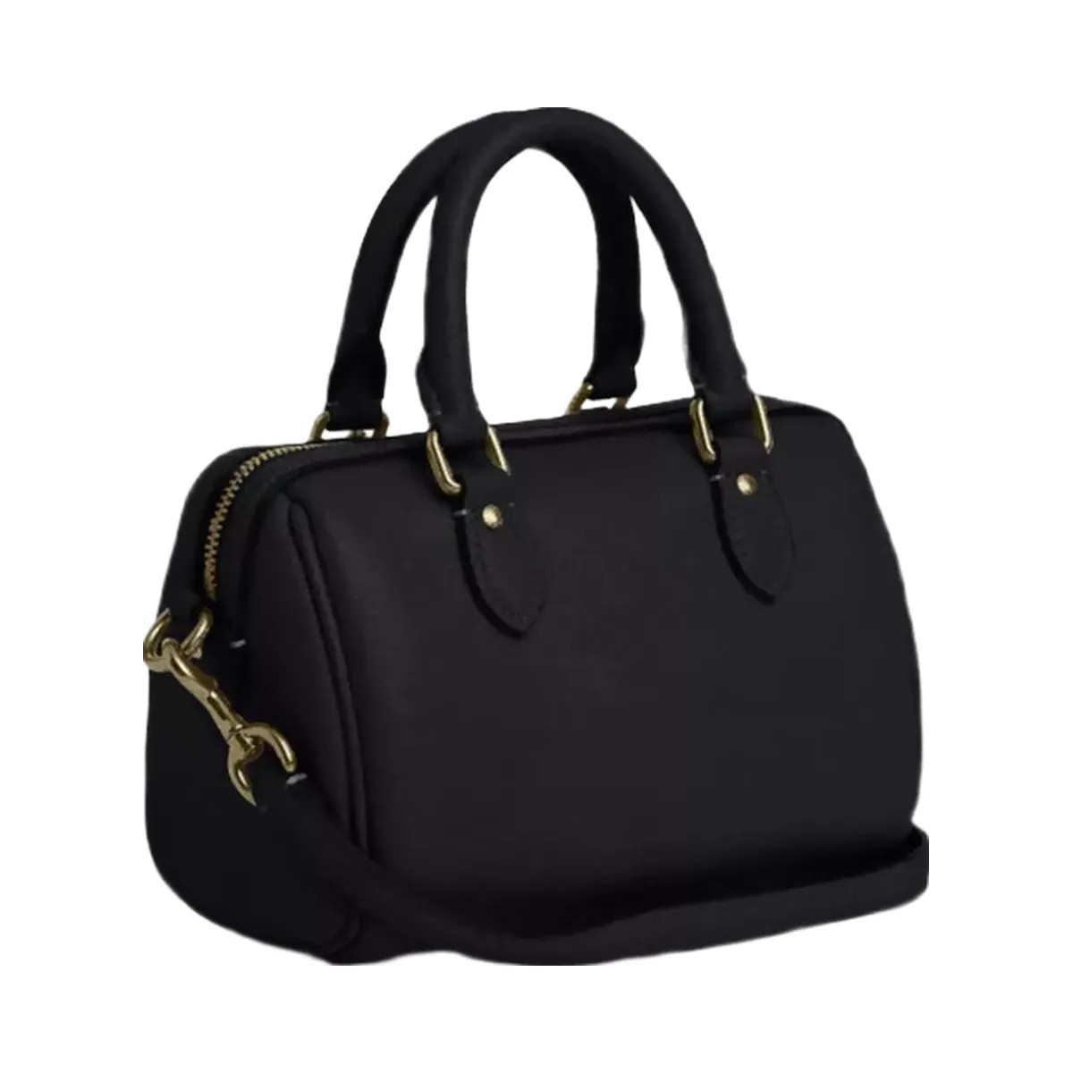 Coach Mini Rowan Crossbody Bag in Gold Black - HypeFly India View 2