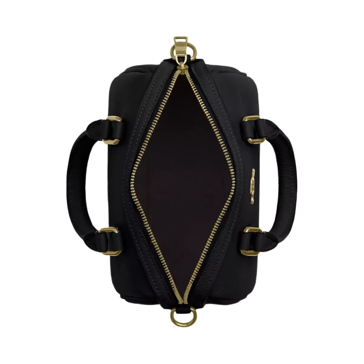 Coach Mini Rowan Crossbody Bag in Gold Black - HypeFly India View 4