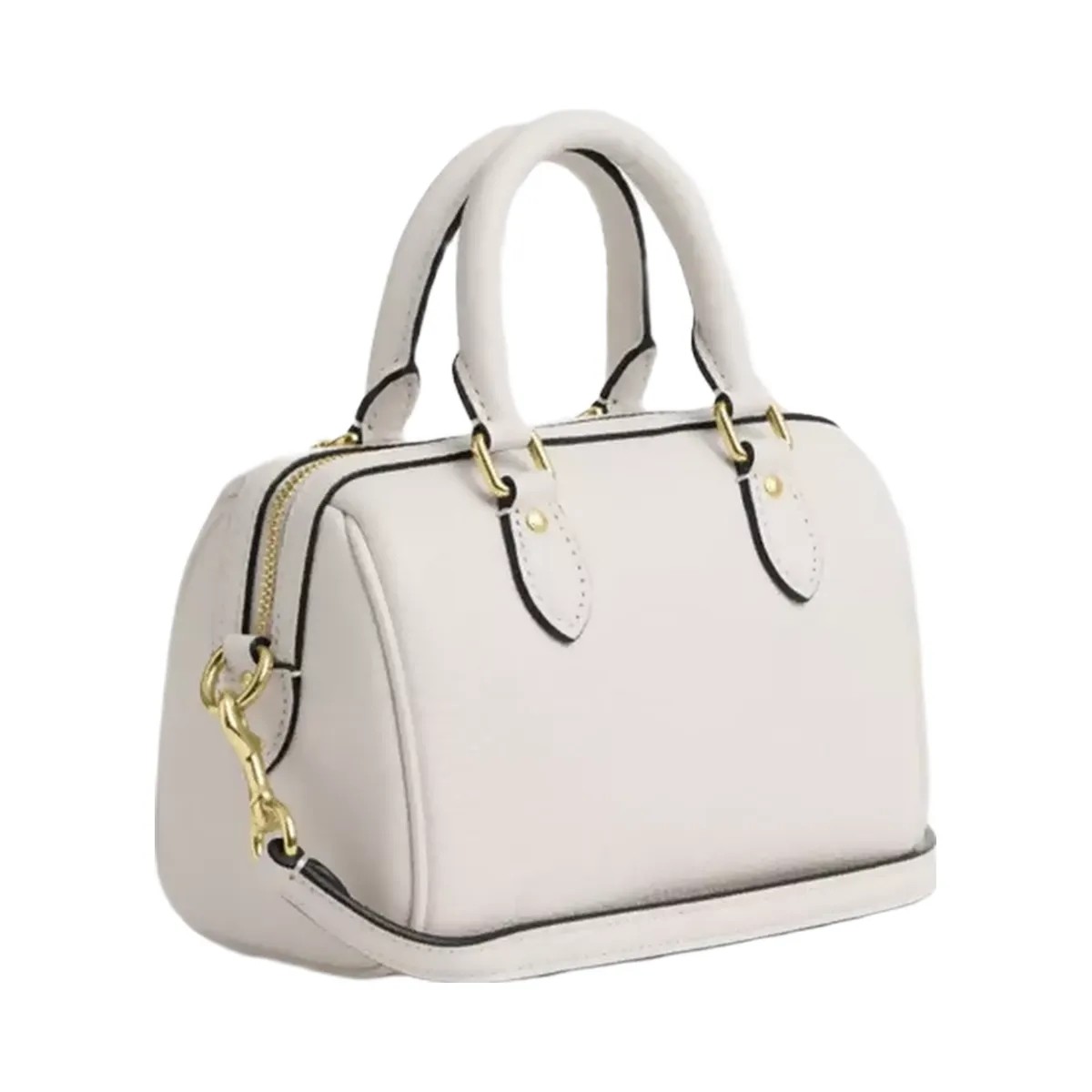 Coach Mini Rowan Crossbody Bag in Gold Chalk - HypeFly India View 2