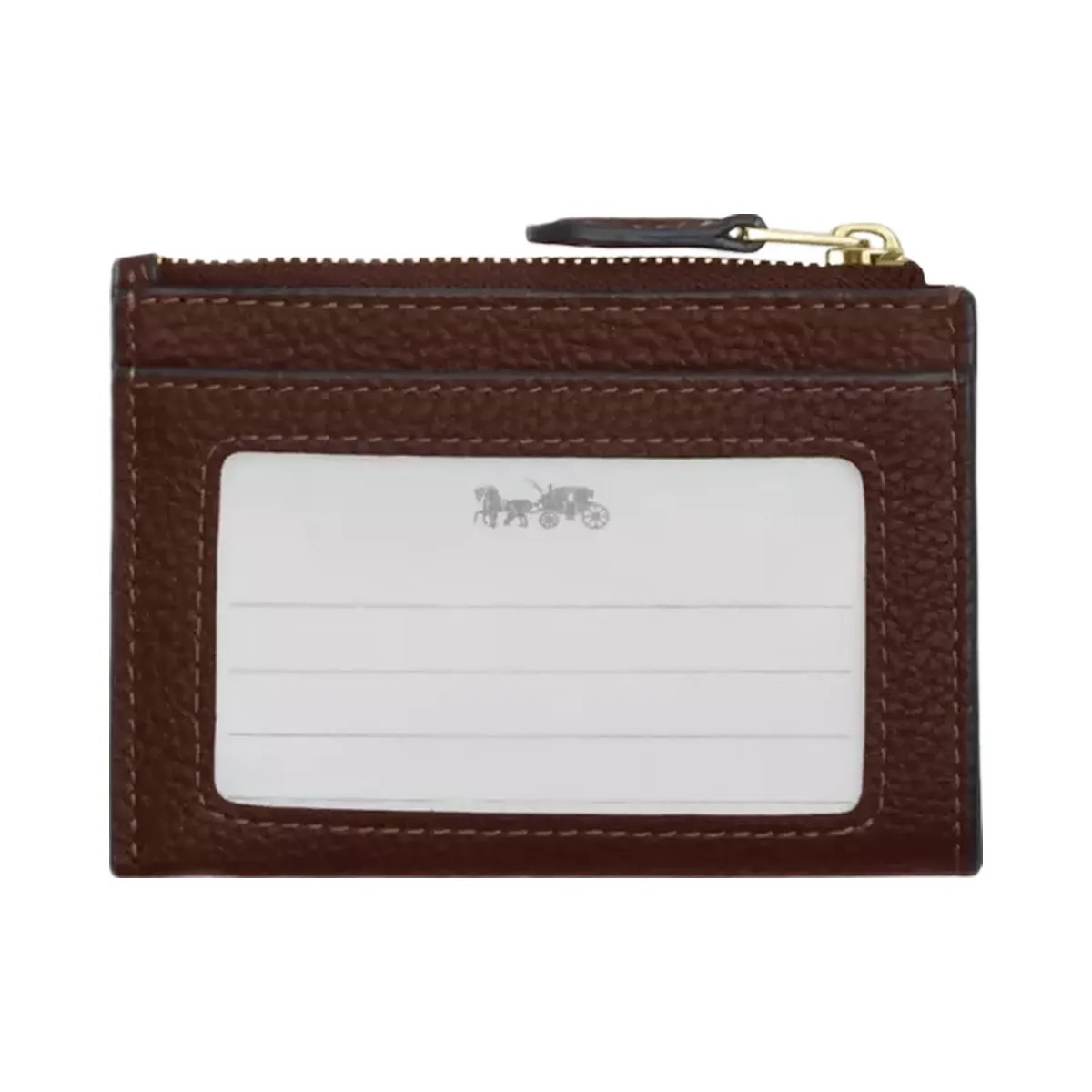 Coach Mini Skinny Id Case in Gold Maple - HypeFly India View 2