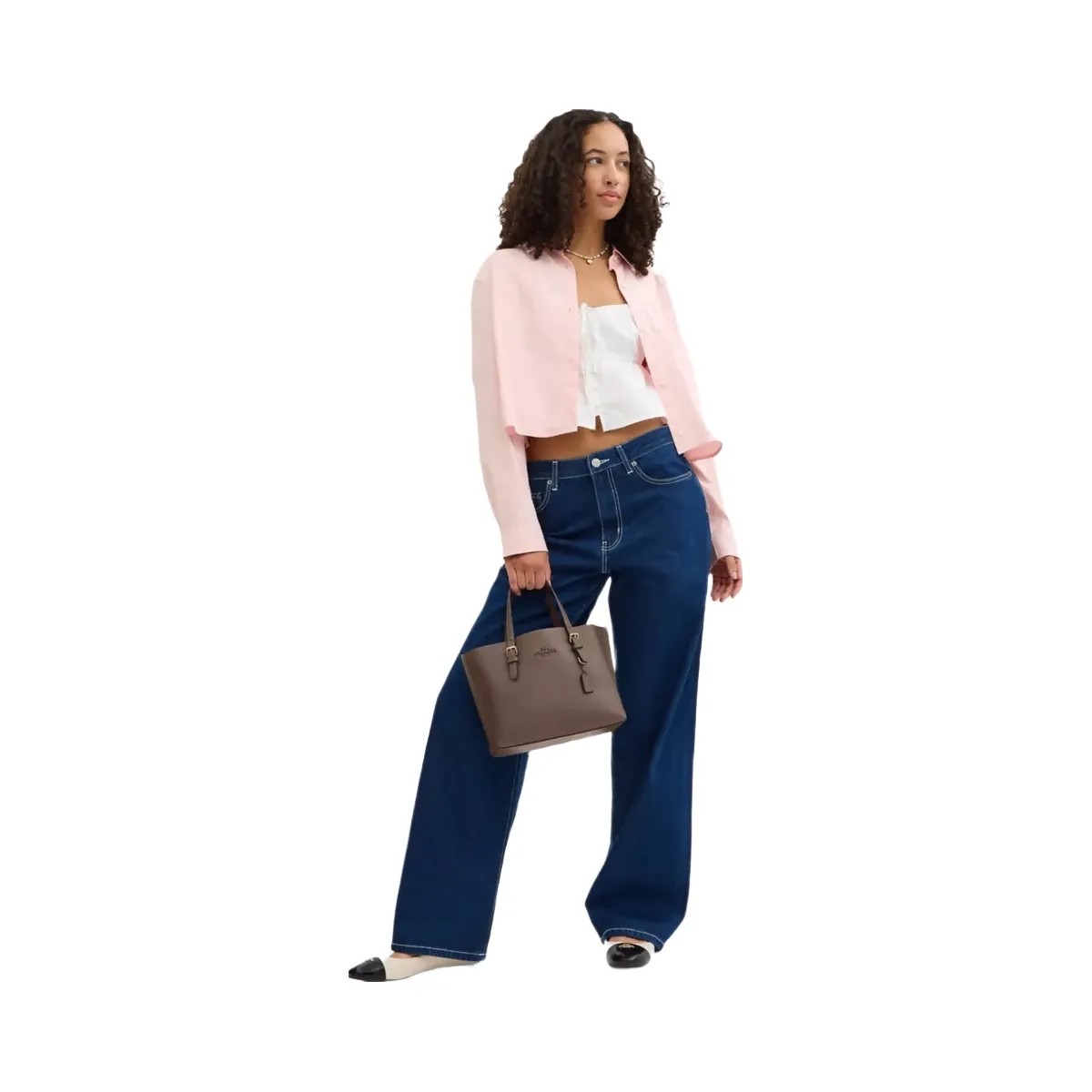 Coach Mollie Tote Bag 25 in Gold Dark Stone - HypeFly India View 6