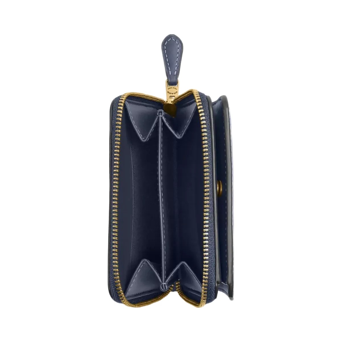 Coach New York Billfold Wallet in Brass Navy - HypeFly India View 4