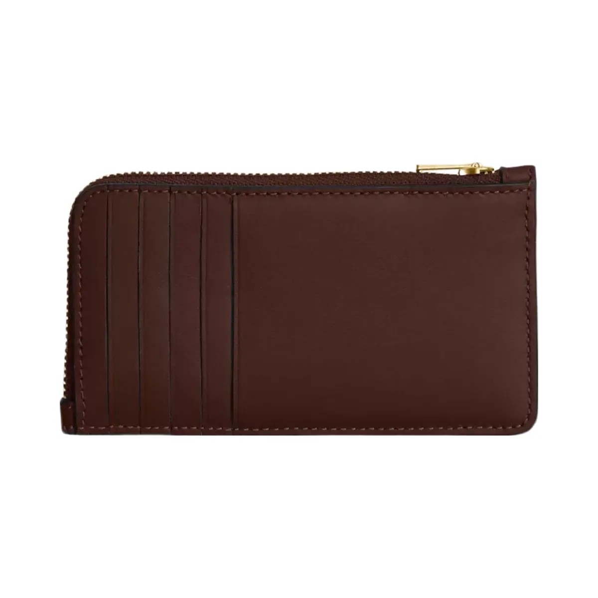 Coach New York Zip Card Case in Brass Maple - HypeFly India View 2
