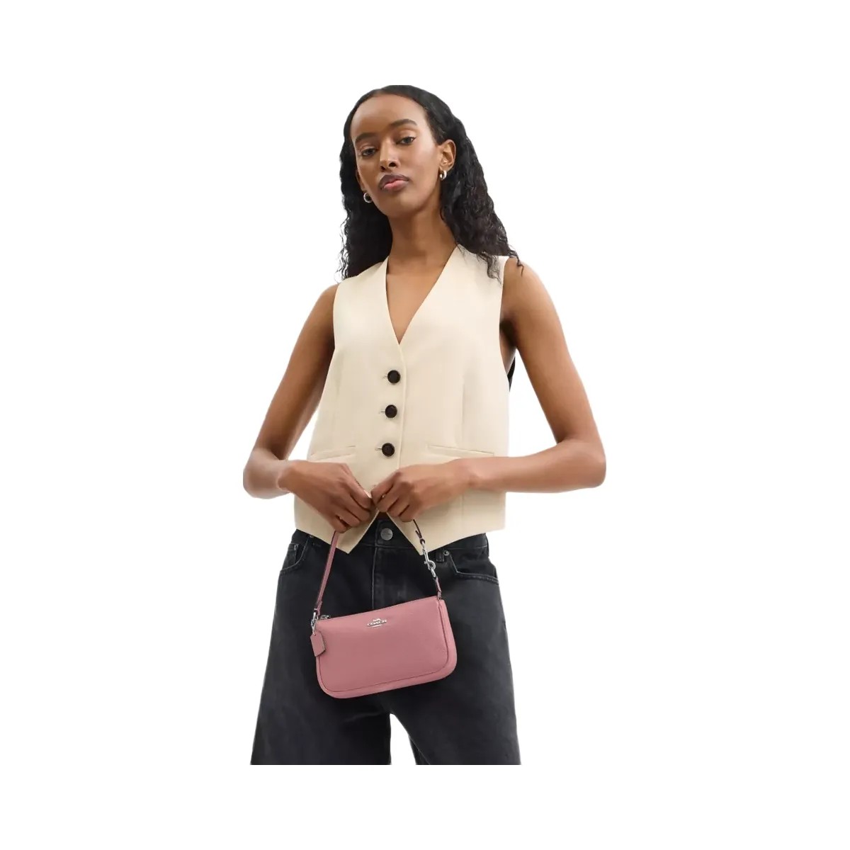 Coach Nolita 19 in Silver Dusty Pink - HypeFly India View 6