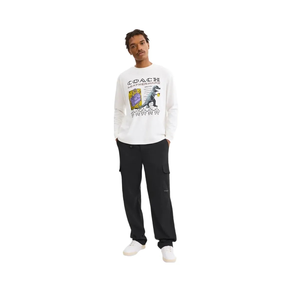 Coach Nylon Utility Pants Black - HypeFly India View 2
