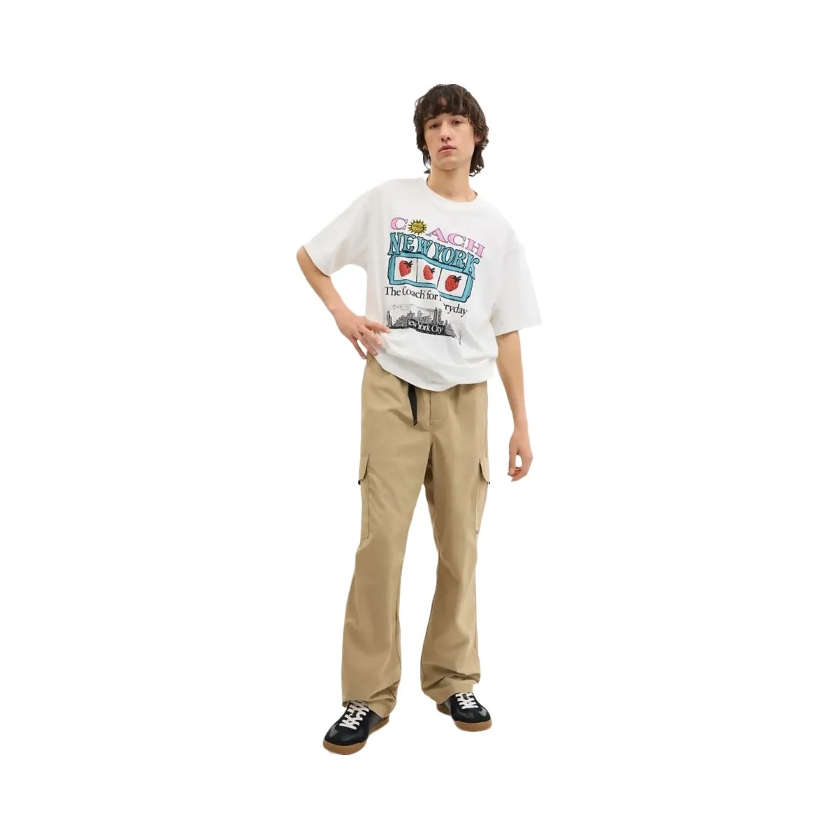 Coach Nylon Utility Pants Khaki - HypeFly India View 2