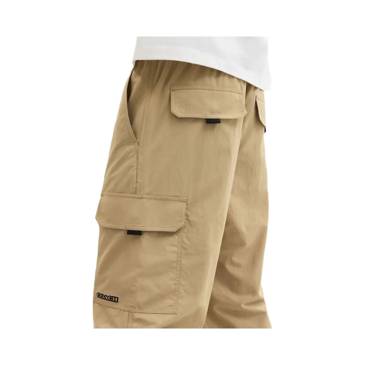 Coach Nylon Utility Pants Khaki - HypeFly India View 4