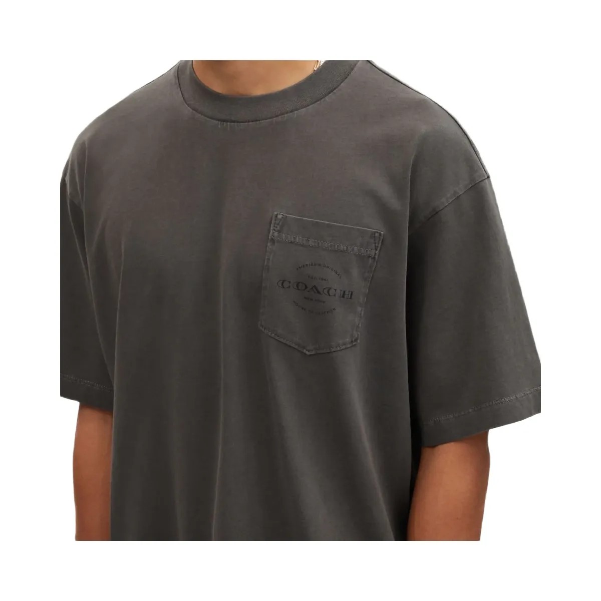 Coach Pocket T Shirt Smoke - HypeFly India View 4