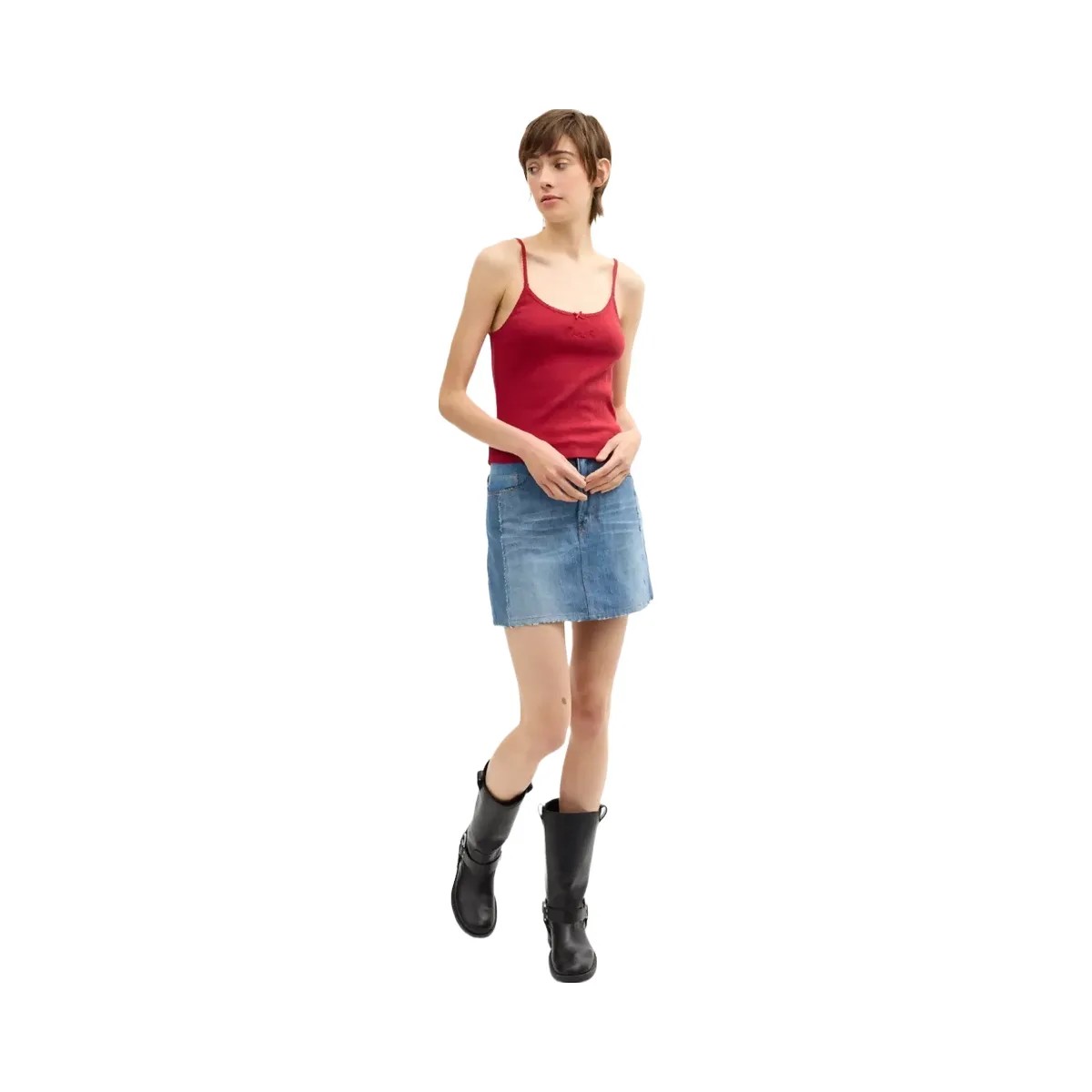 Coach Pointelle Tank in Scarlet - HypeFly India View 2