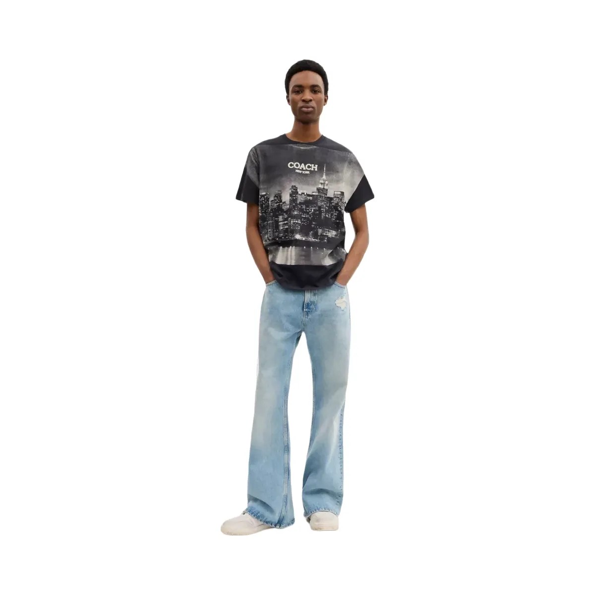 Coach Postcard T-Shirt in Black - HypeFly India View 2