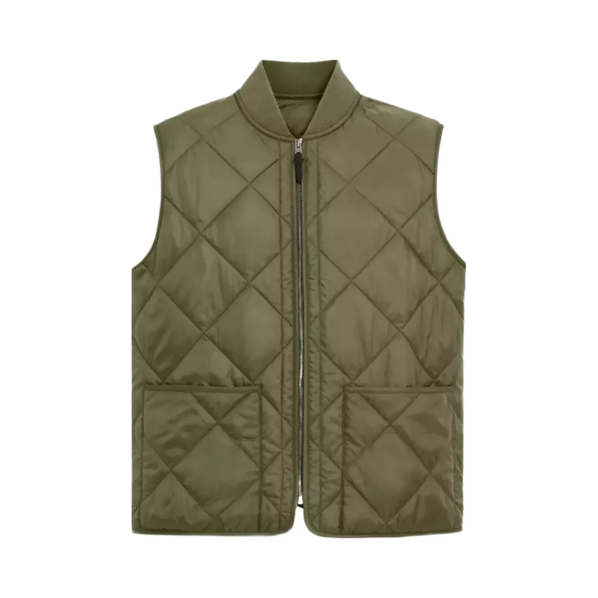 Coach Quilted Vest in Military Green - HypeFly India View 1