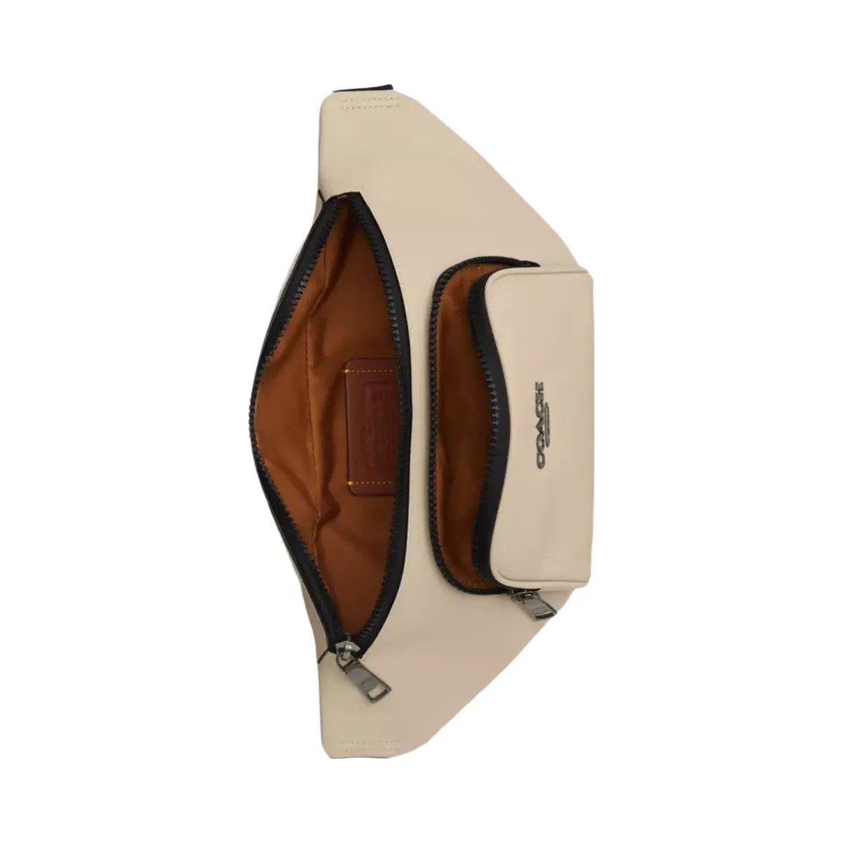 Coach Racer Small Belt Bag in Gunmetal Ivory - HypeFly India View 4