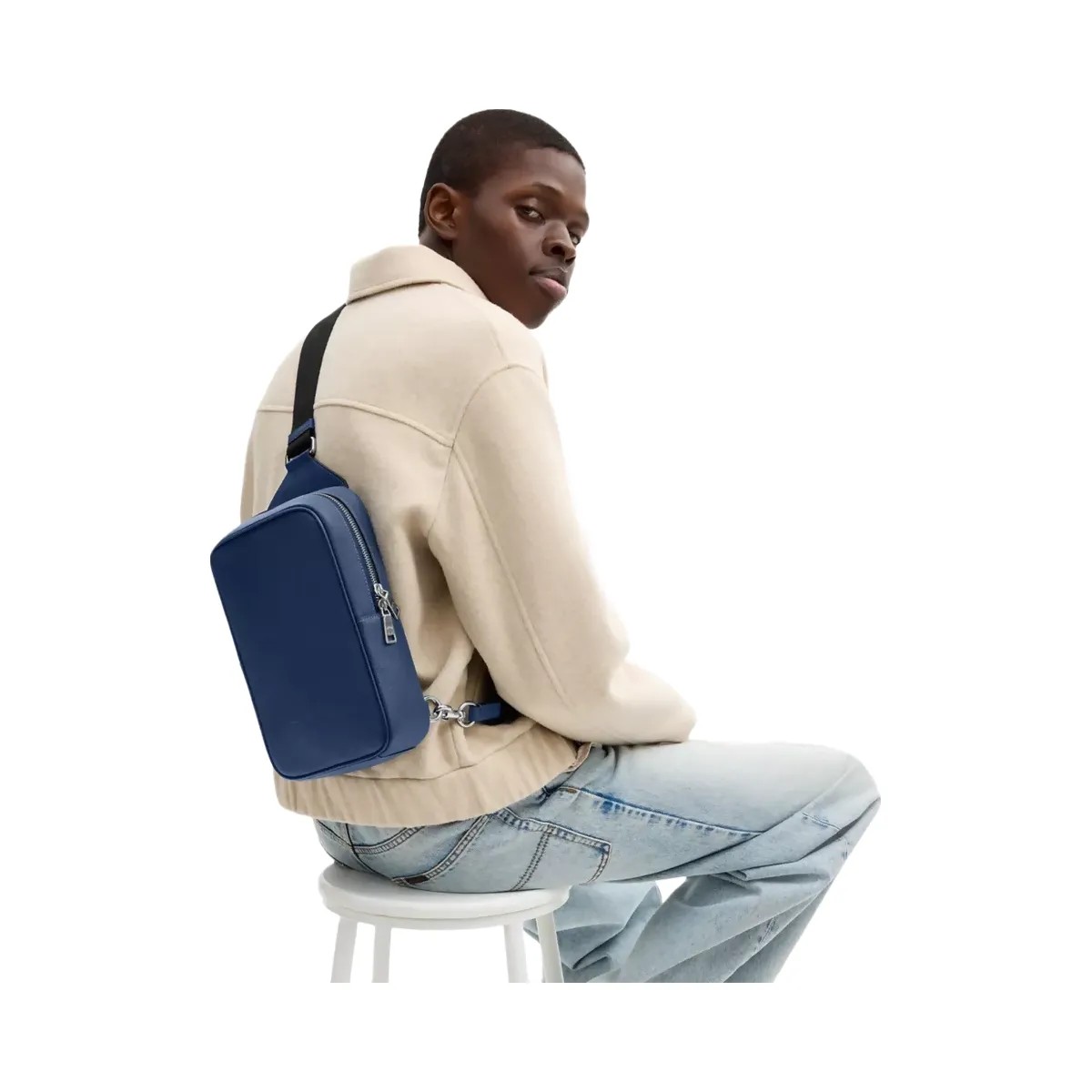 Coach Ray Pack 17 in Silver Deep Blue - HypeFly India View 5
