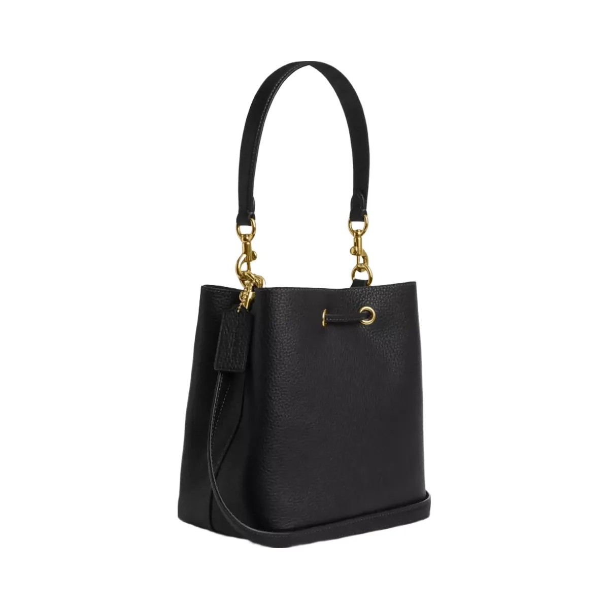 Coach Rowan Bucket Bag in Gold Black - HypeFly India View 3
