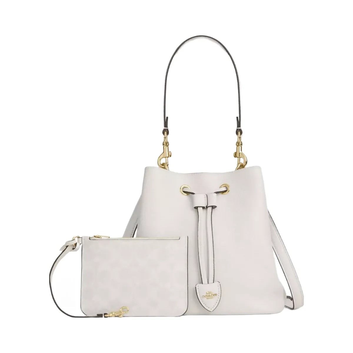 Coach Rowan Bucket Bag in Gold Chalk - HypeFly India View 2