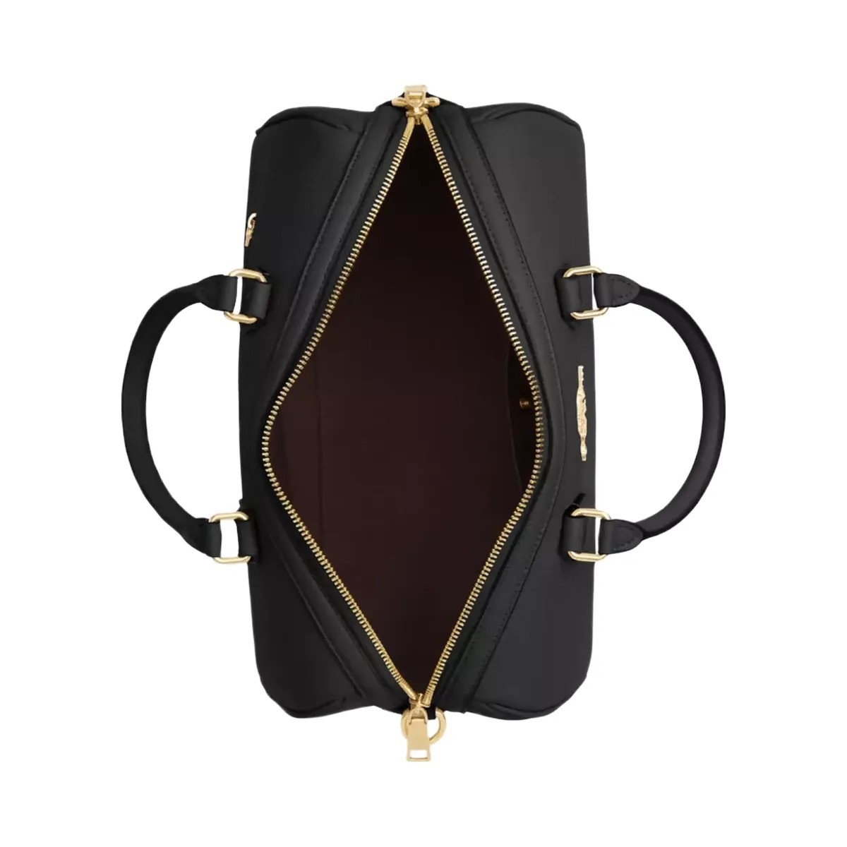 Coach Rowan Large Satchel Bag in Gold Black - HypeFly India View 4