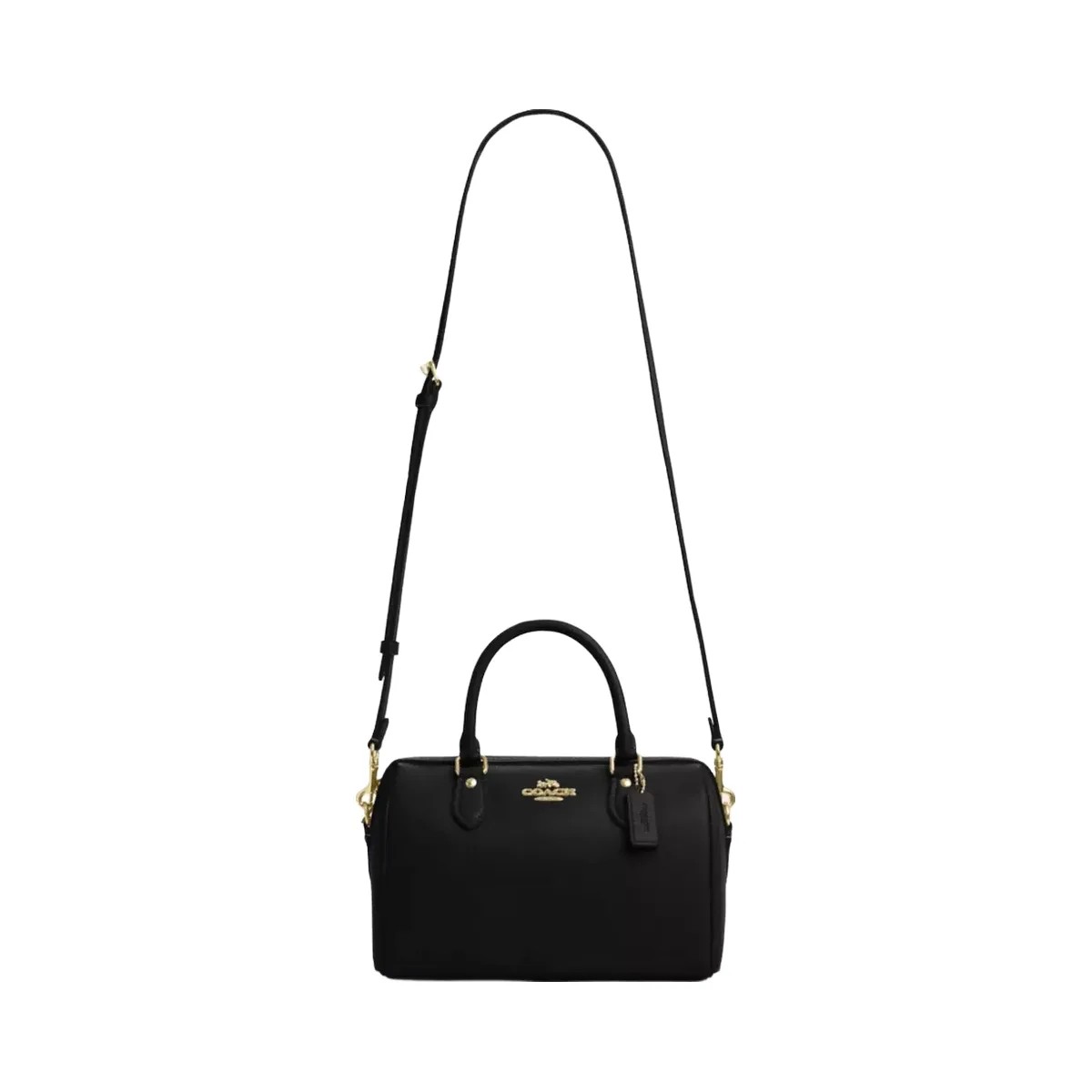 Coach Rowan Satchel Bag in Gold Black - HypeFly India View 6
