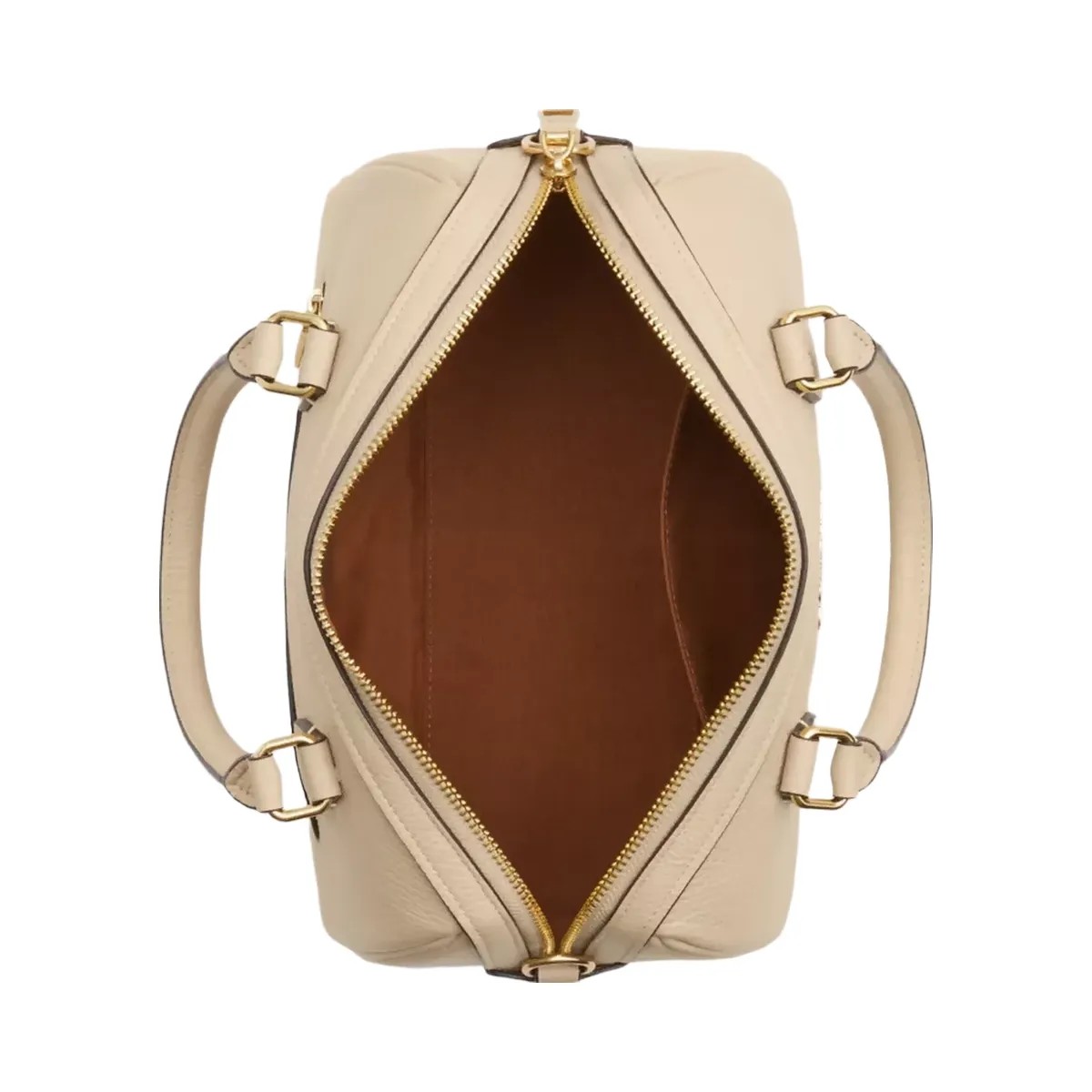 Coach Rowan Satchel Bag in Gold Ivory - HypeFly India View 4