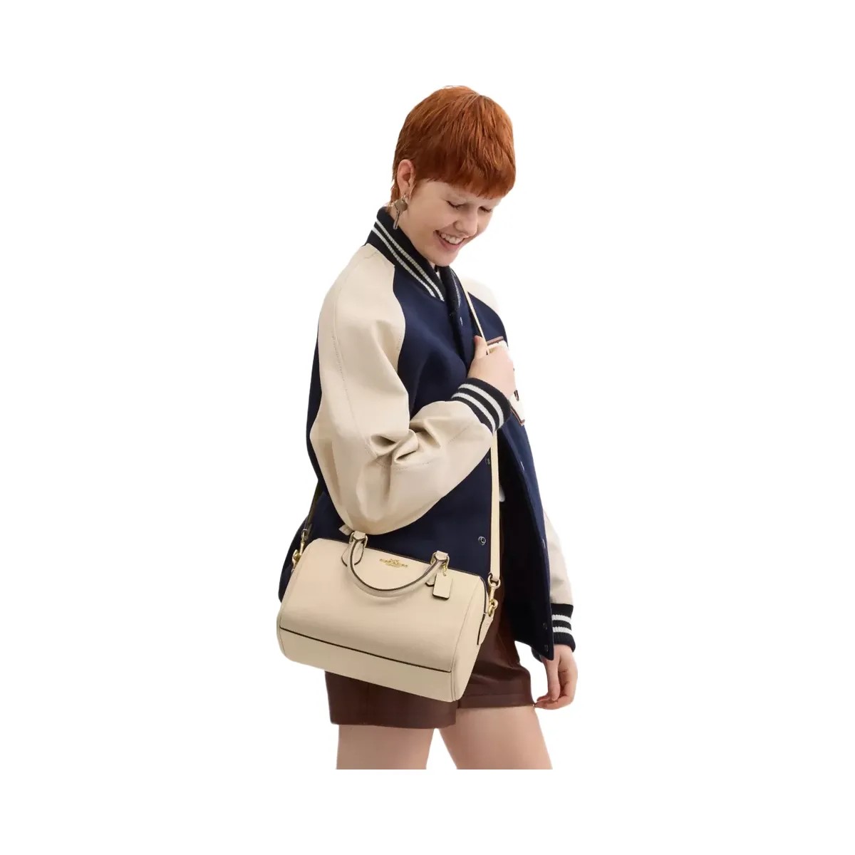 Coach Rowan Satchel Bag in Gold Ivory - HypeFly India View 5