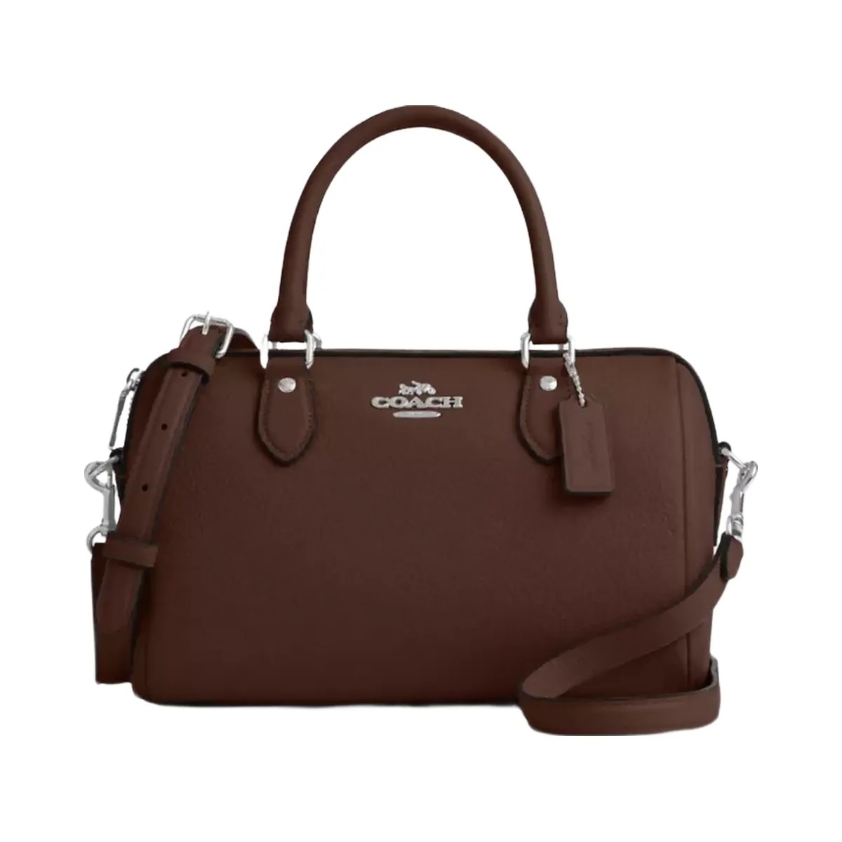 Coach Rowan Satchel Bag in Silver Maple - HypeFly India View 1