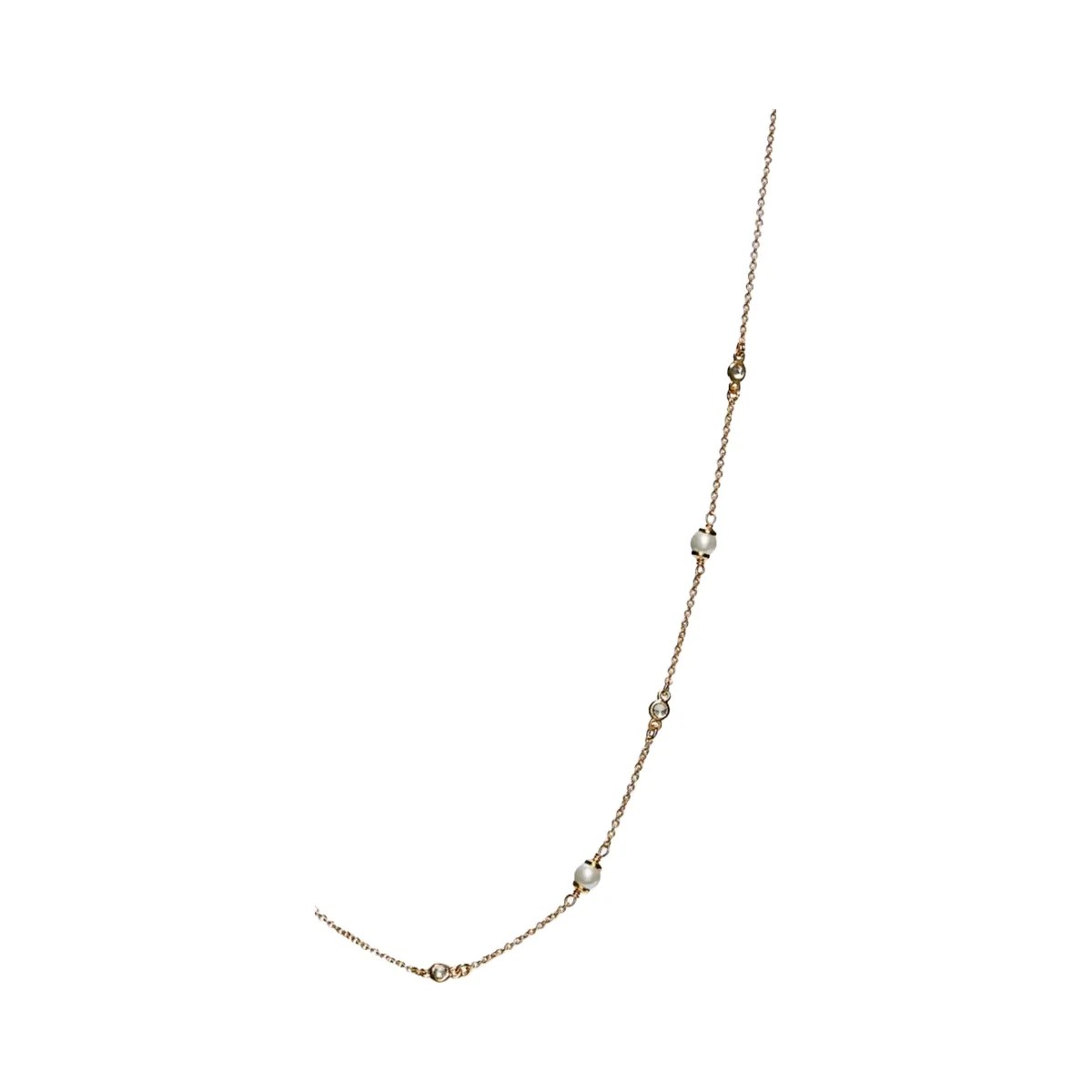 Coach Sculpted C Pearl Necklace in Gold - HypeFly India View 1