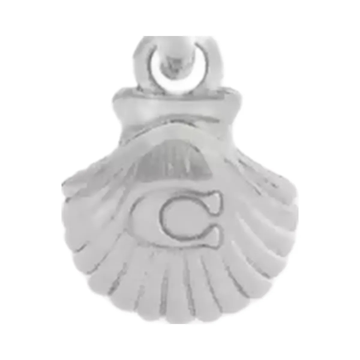 Coach Seashells Huggie Earrings in Silver - HypeFly India View 2