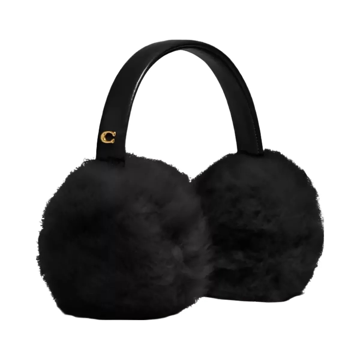 Coach Shearling Earmuffs in Black - HypeFly India View 1