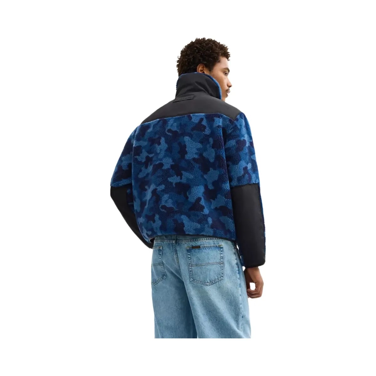 Coach Sherpa Jacket in Blue Camo - HypeFly India View 3