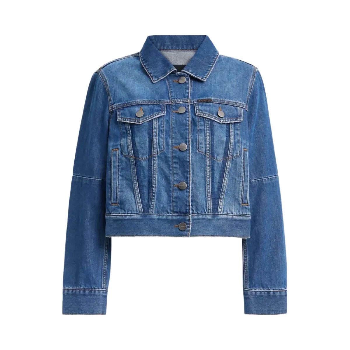 Coach Shrunken Denim Workwear Jacket in Blue - HypeFly India View 1
