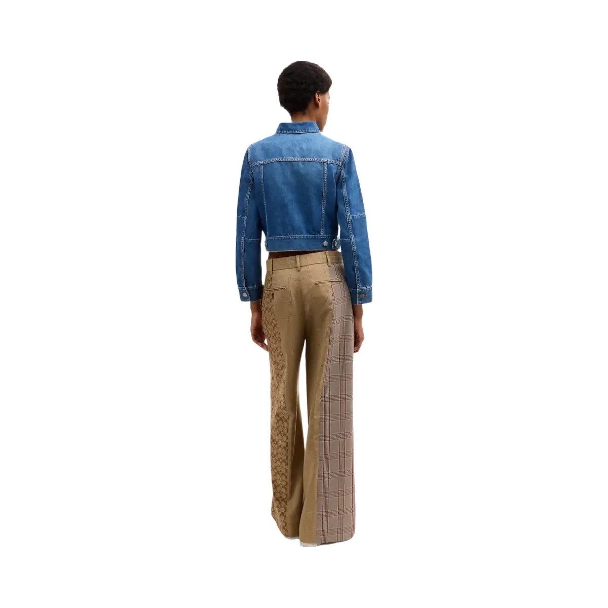 Coach Shrunken Denim Workwear Jacket in Blue - HypeFly India View 3