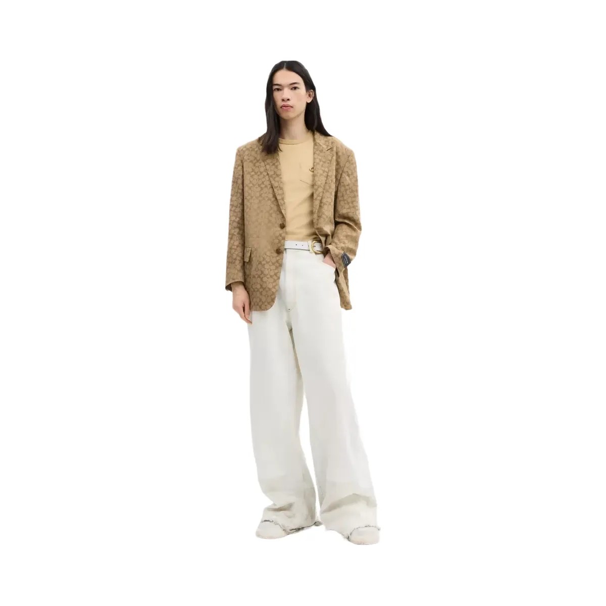 Coach Signature Blazer in Tan Signature - HypeFly India View 2