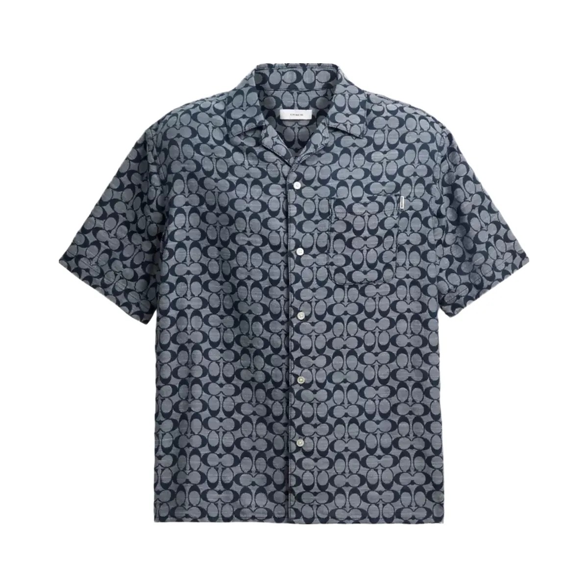Coach Signature Camp Shirt in Navy - HypeFly India View 1