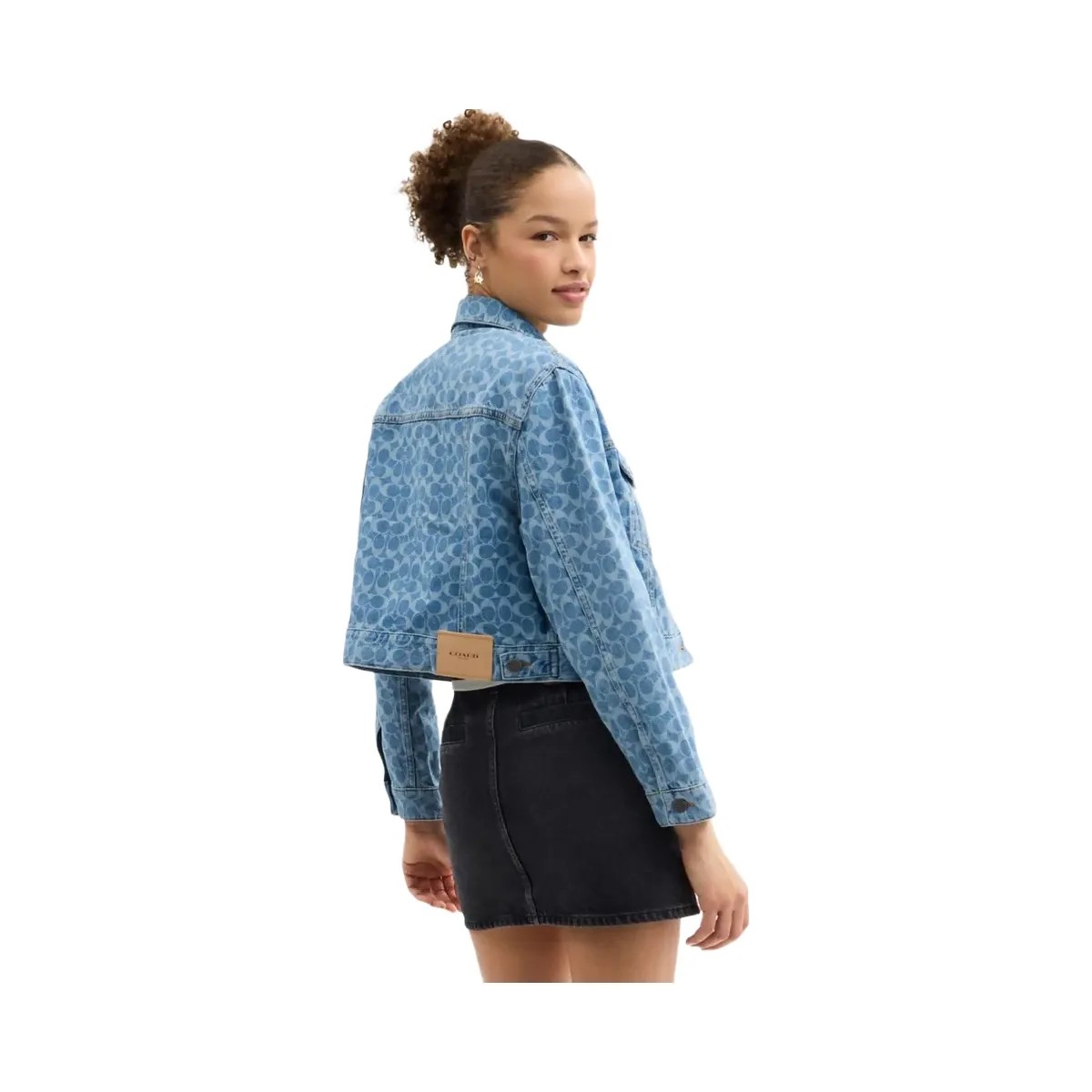 Coach Signature Denim Jacket Medium Wash - HypeFly India View 3