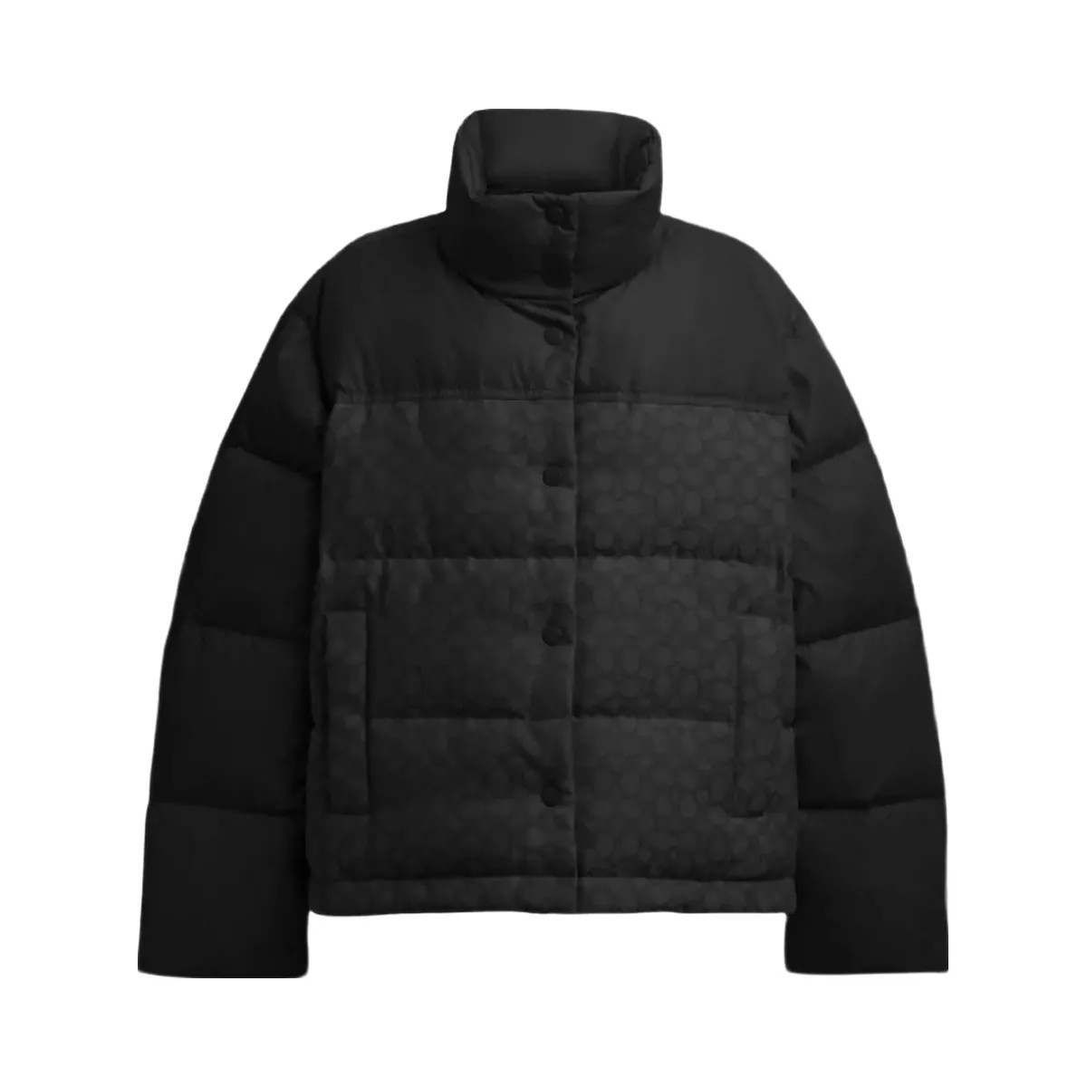 Coach Signature Down Jacket Black - HypeFly India View 1